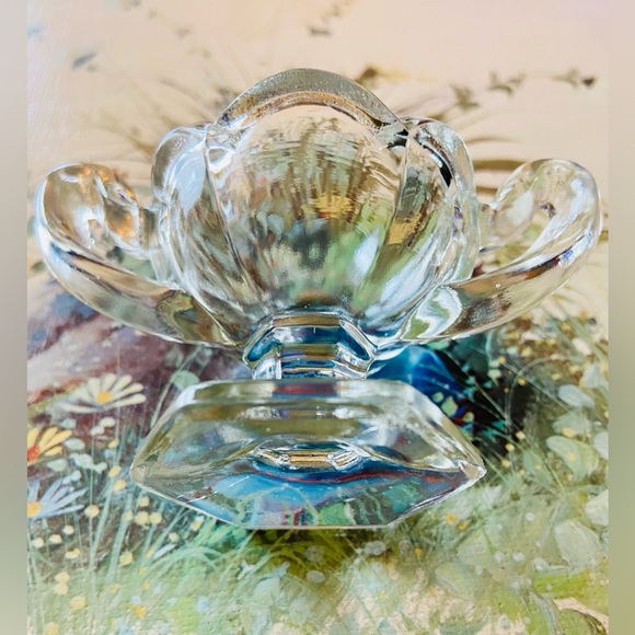 Early 1900’s Central Glass Works-(Krystol) Pedestal Dish Salt Dip/Cellar/Eyewash - Picture 4 of 16